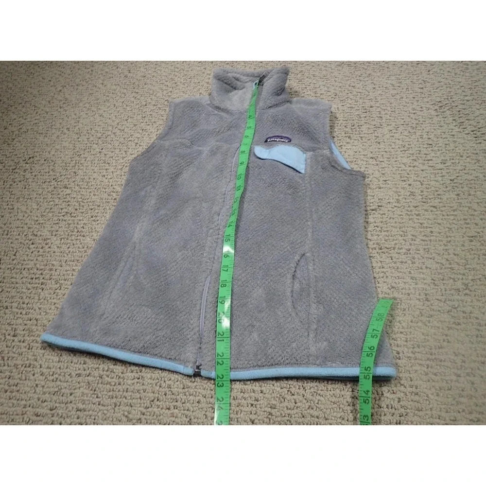 Patagonia Re-Tool Fleece Vest Womens XS Grey Excellent Full Zip Polartec